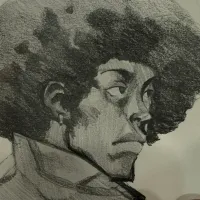 Le portrait de profil d'un jeune homme afro-américain
